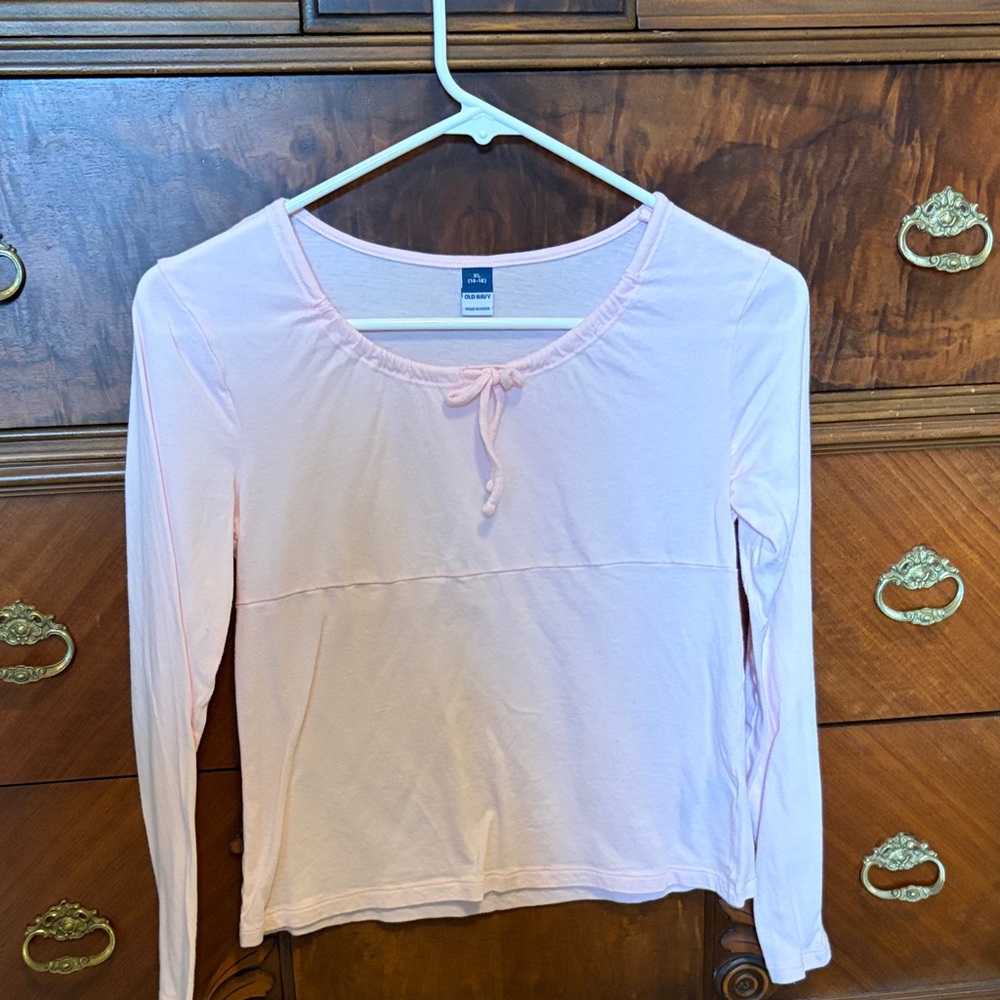 Girls Old Navy Light Pink Long Sleeve Top